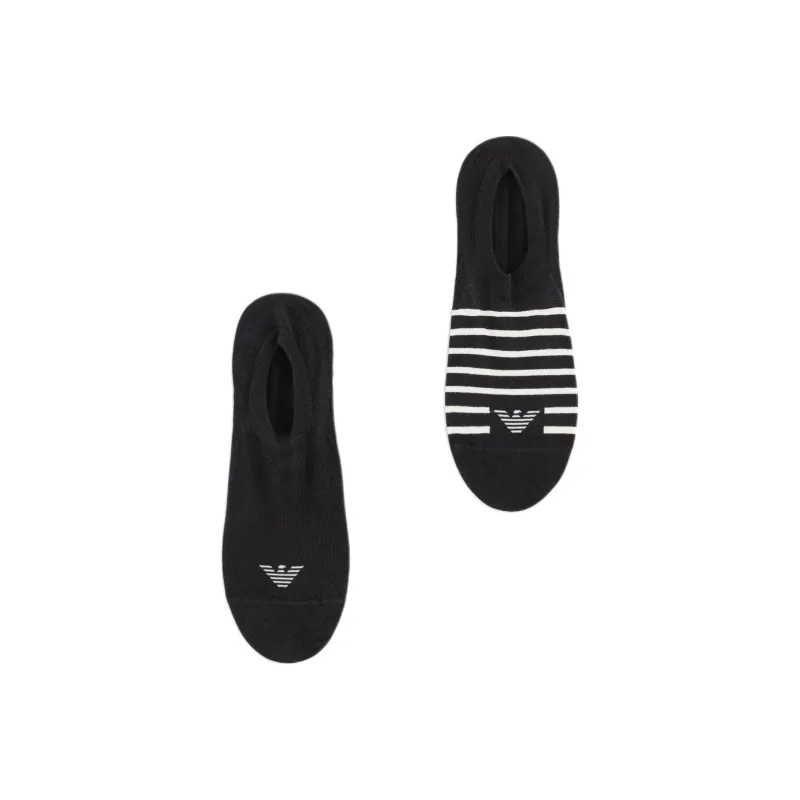 EMPORIO ARMANI No Show Socks Women's 2 Pack-0