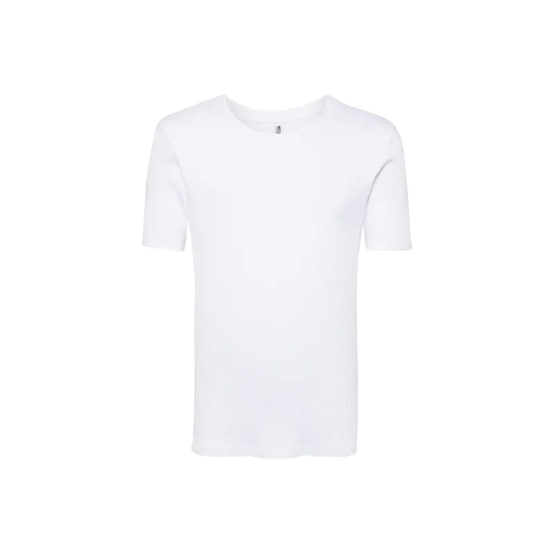 MOSCHINO Logo tape Ribbed T shirt-0