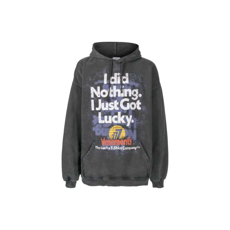 Vetements Sweatshirts Unisex Gray-0