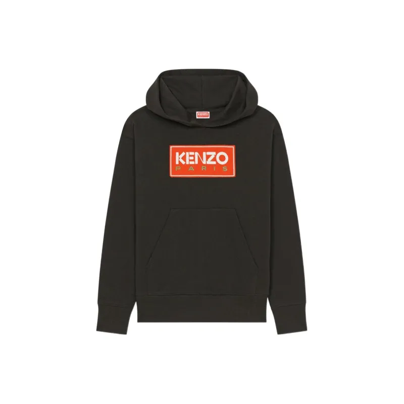 KENZO Logo print Cotton Hoodie-0