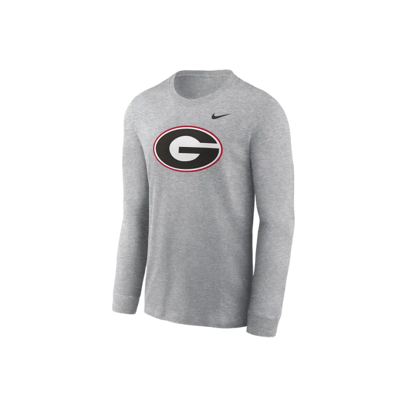 Nike Georgia Bulldogs Primary Logo Men's Nike College Long Sleeve T Shirt-0