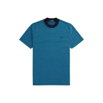 FRED PERRY Laurel Wreath embroidered Striped T shirt