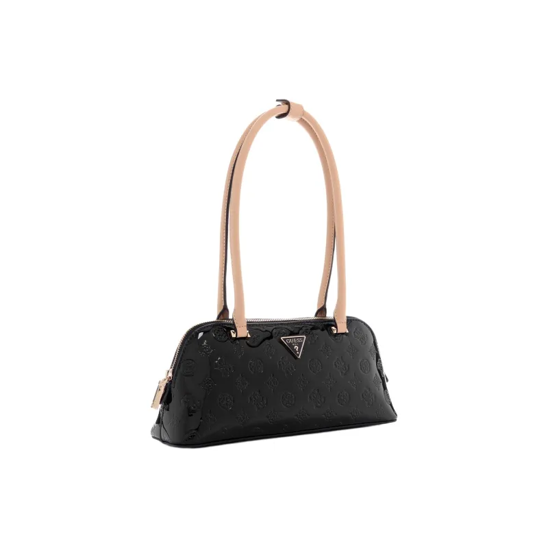 GUESS Artificial Leather Shoulder Bag Women's Black-1