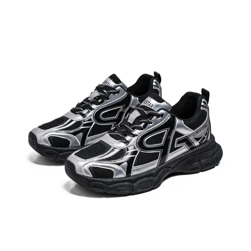 ROBINHOOD Shock Absorbers Slip Resistant, Abrasion Resistant, Breathable Low Top Chunky Sneakers Men's Box-10