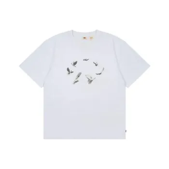 Good Bai X Levis GOOD BAI Collaboration T-Shirts Unisex White