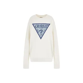 GUESS Eco Triangle Crewneck Sweatshirt Sweatshirt Men's Beige