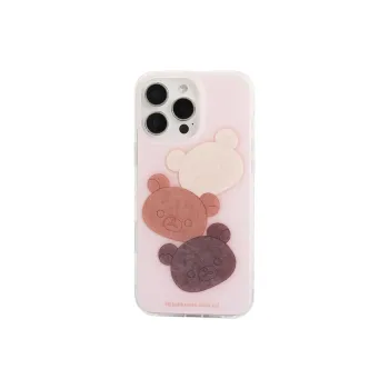 Wei Xin Acrylic Material Three Bear Avatars Phone Cases Compatible With IPhone 16/15 Pro Max/Apple 13/14 Pro/Max