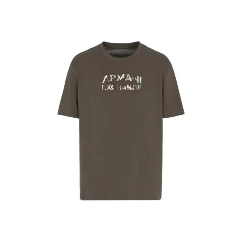 ARMANI EXCHANGE Logo embroidered T shirt-0