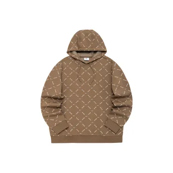 Erke Hooded Loose Fit Regular Sweatshirt Spring Autumn And Winter Men's Latte Brown
