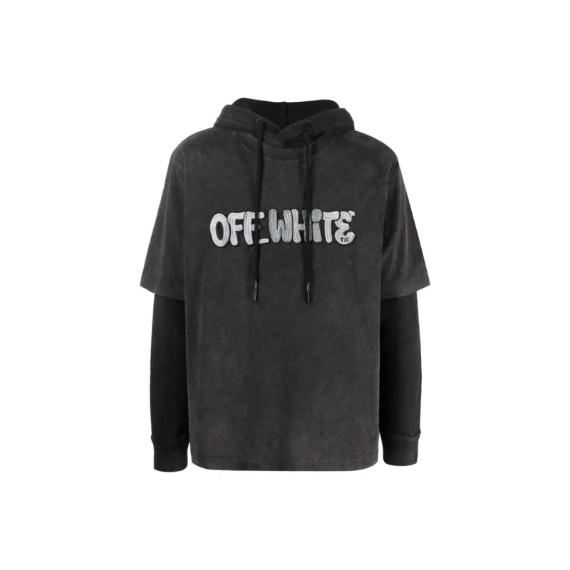 OFF WHITE Gm Vintage Double Sleeve Hoodie-0