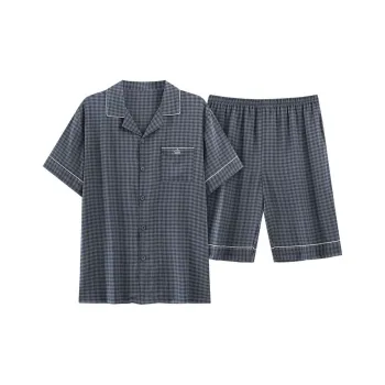 JINXU Pajama Set Men's Navy Blue