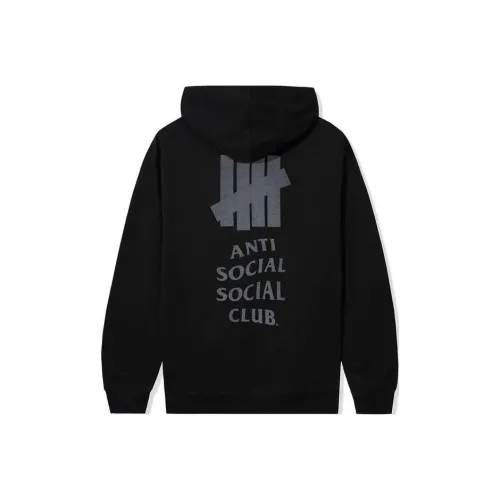 언디피티드 Anti Social 클럽 공동 브랜드 블랙 남녀공용 맨투맨