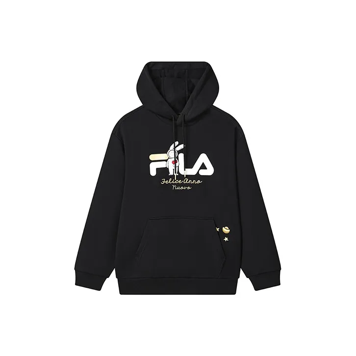 FILA CNY X Buer Rabbit Sweatshirt Unisex Jet Black-0