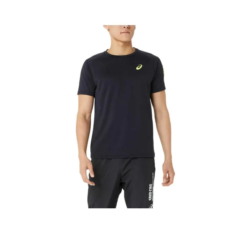 Asics AIM TRG T Shirt Men Black/Yellow-0