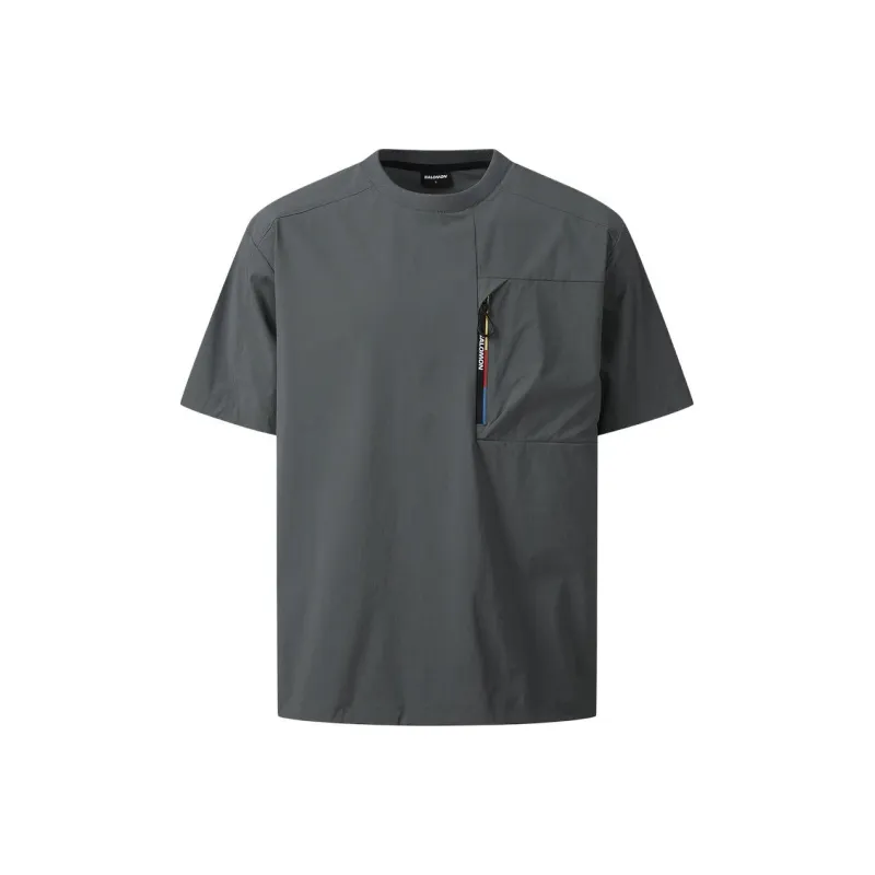 SALOMON UNI Blast Woven T Shirt Unisex Gray-0