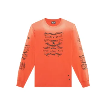 DIESEL Sweatshirts Men Orange