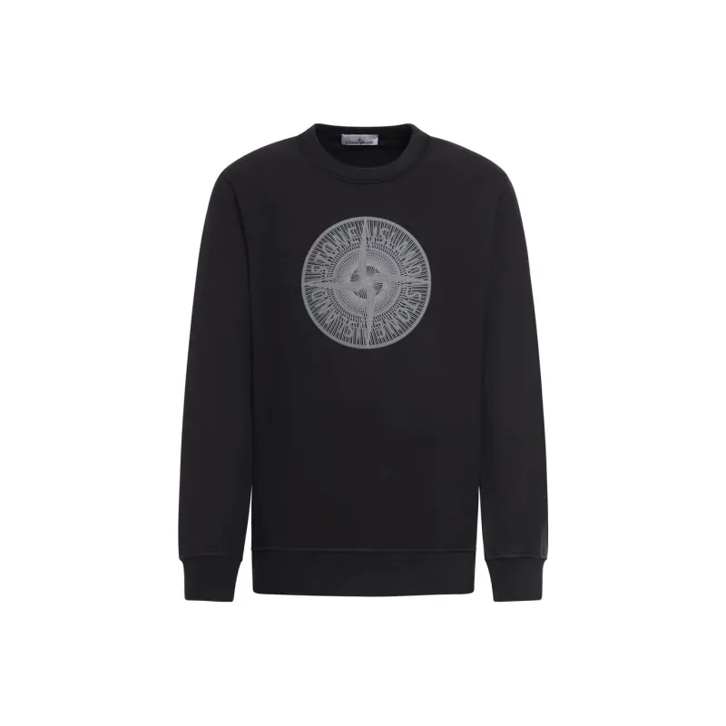 STONE ISLAND Logo Embroidered Crewneck Sweatshirt-0