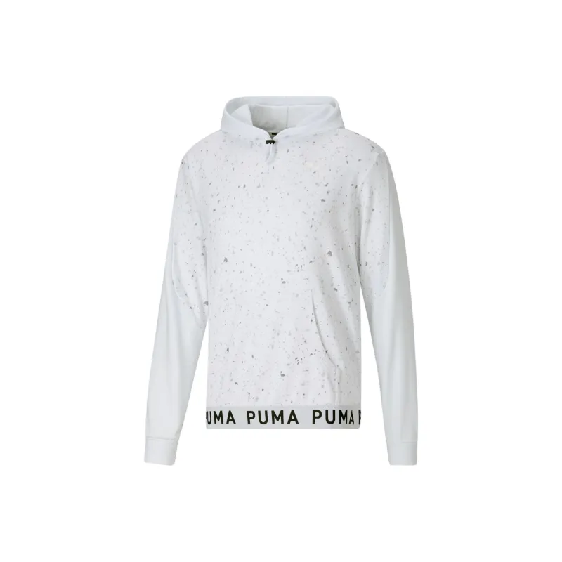 PUMA Printed Men's Training Hoodie Sweatshirt Men's White-0