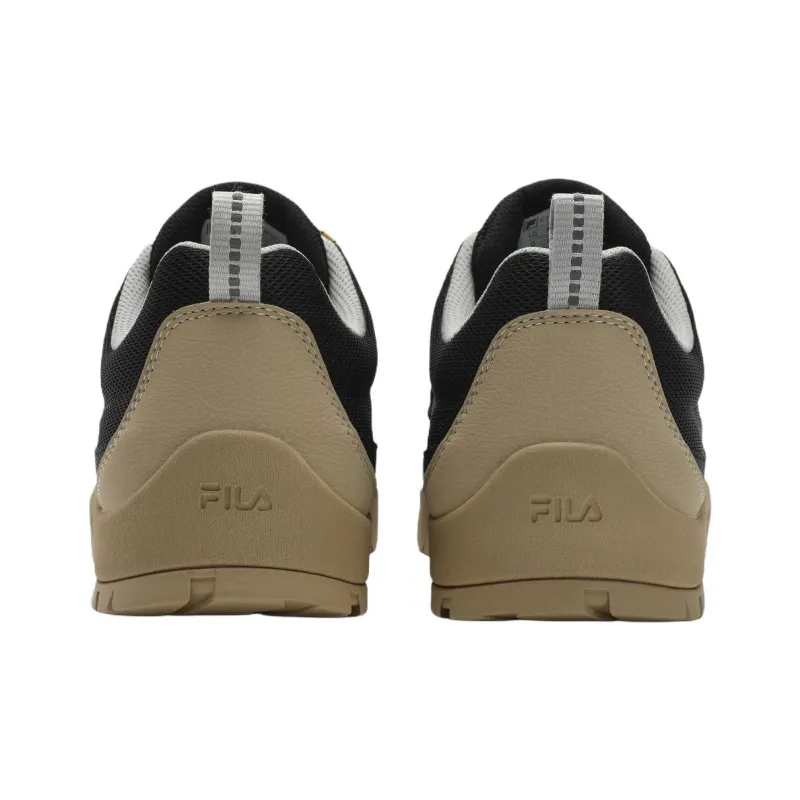 FILA CAMLIFE Mountain Crossing Shoes Anti Slip Wear Resistant Low Top Casual Shoes Men's Black Gray-3