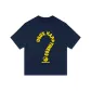 Navy Blue-Yellow Print