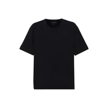 EMPORIO ARMANI Stretch Viscose Jersey Jumper With Crew Neck And Short Sleeves