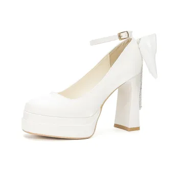 Zubumei Chunky Heel High Heels Women's