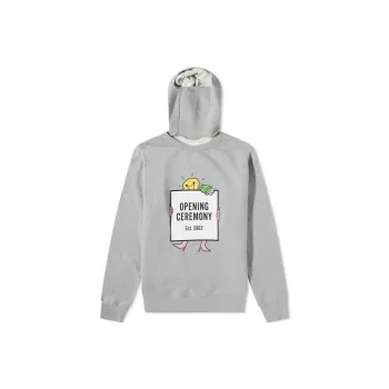 Opening Ceremony Lightbulb Box logo Print Hoodie