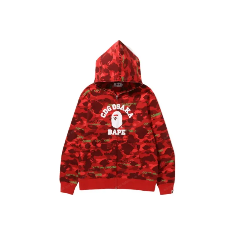 Bape X Comme Des Garcons Osaka Full Zip Hoodie-0