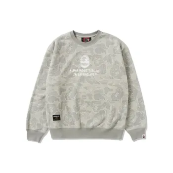 A BATHING APE X Alpha Industries Crewneck Sweater