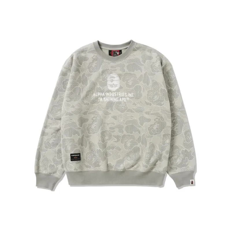 Bape X Alpha Industries Crewneck Sweater-0