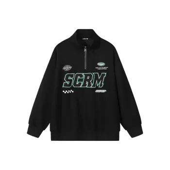 SCRM Half Turtleneck Loose Fit Sweatshirt Unisex