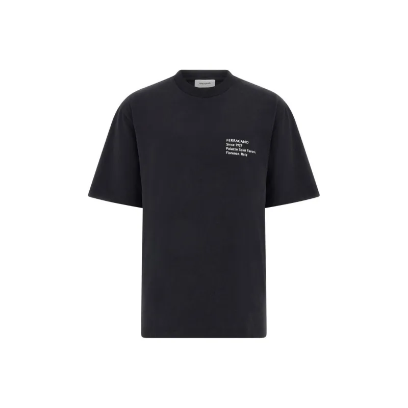 Ferragamo Graphic-Printed Crewneck T-Shirt-0