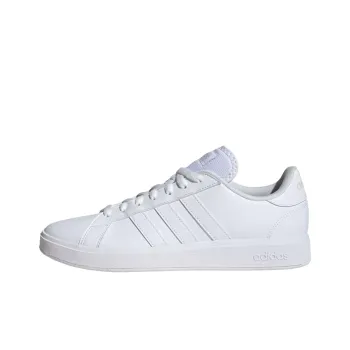 Adidas GRAND COURT Anti Slip Wear Resistant Low Top Skateboard Shoes Men's White