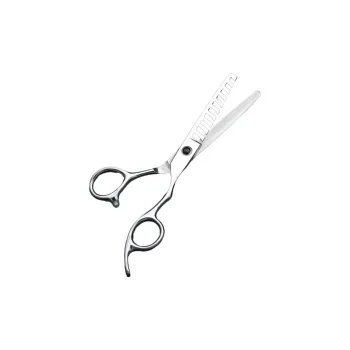 XIBI 6.0 Inches Fishbone Scissors With 8/10 Teeth For Blending Hair In Salons Hair