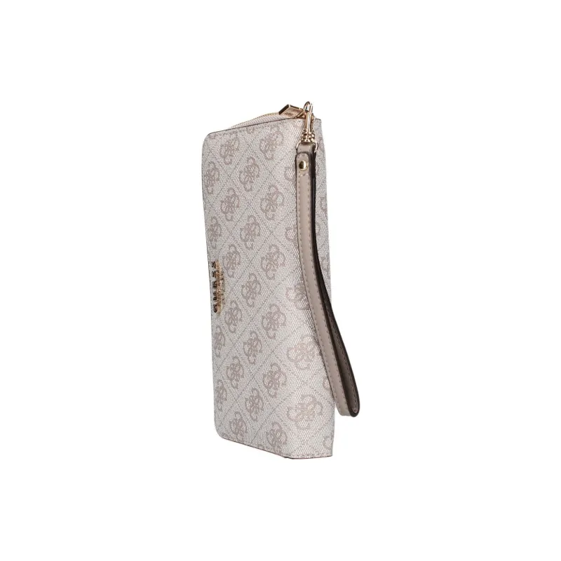 GUESS Artificial Leather Wallet Trumpets Women's Beige-1