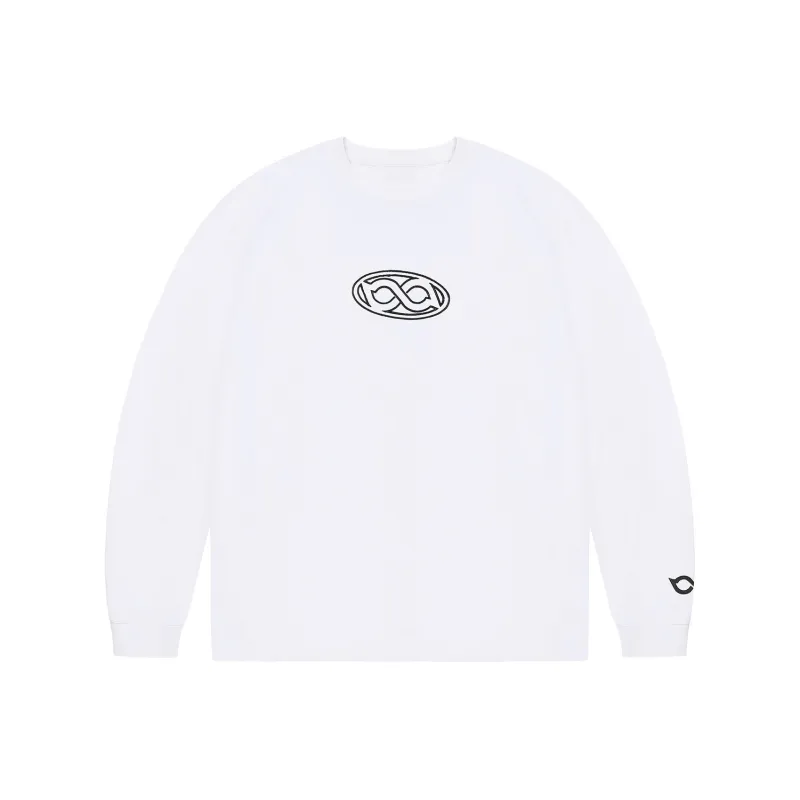 BIPOLAR Long Sleeved T Shirt Unisex White/Dark Gray/Black/Pink/Light Yellow/Light Blue/Light Green-0