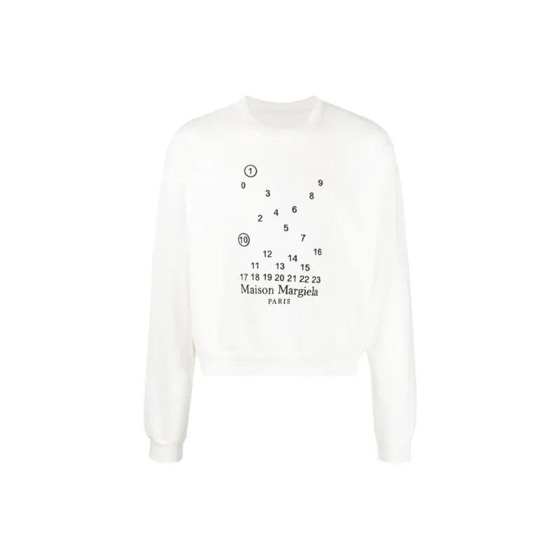 Maison Margiela Logo Printed Crewneck Sweatshirt-0