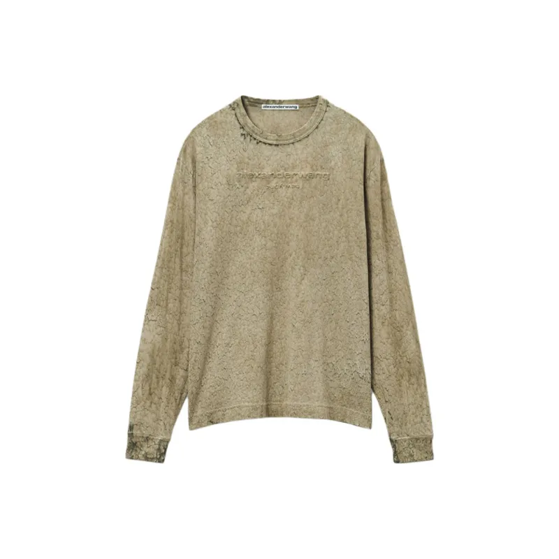 Alexander Wang Logo embossed Tie dye T shirt-0