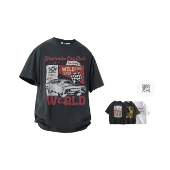 BRUMAIRE T Shirt Unisex Dark Gray Includes Random Print Short Sleeved