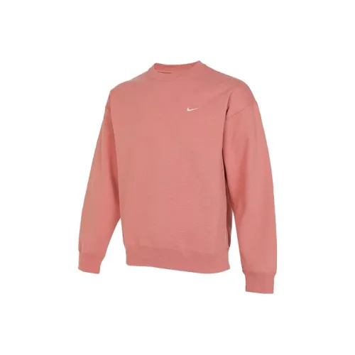 Nike As M Nk Solo Swsh Flc Crw Sweatshirt Men's Pink