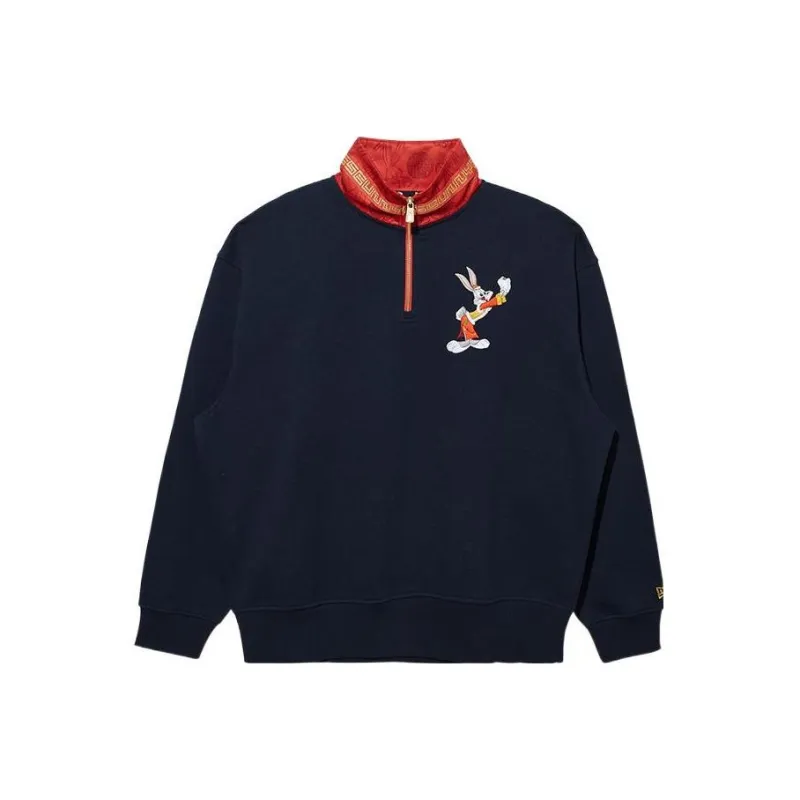 New Era Sweatshirts Unisex Navy Blue-0