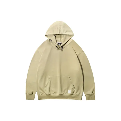 Muscle Dog Hooded Regular Sweatshirt Men's Green Khaki