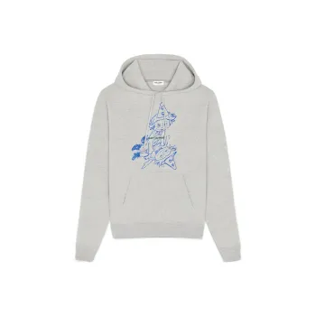 SAINT LAURENT Clown print Hoodie