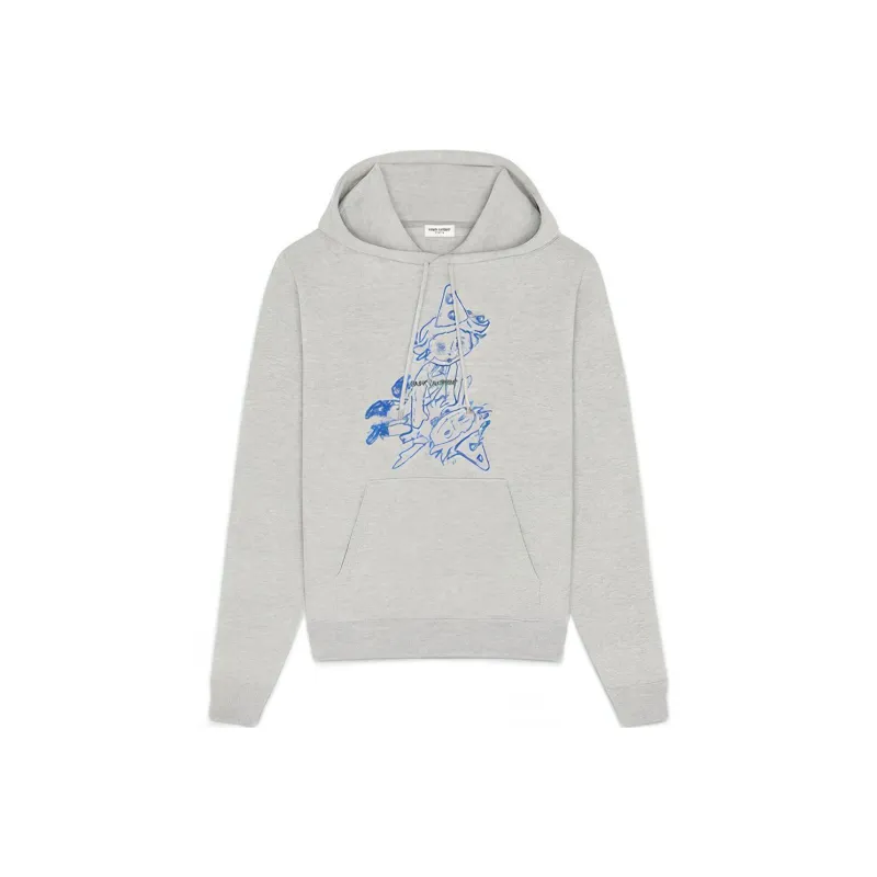 SAINT LAURENT Clown print Hoodie-0