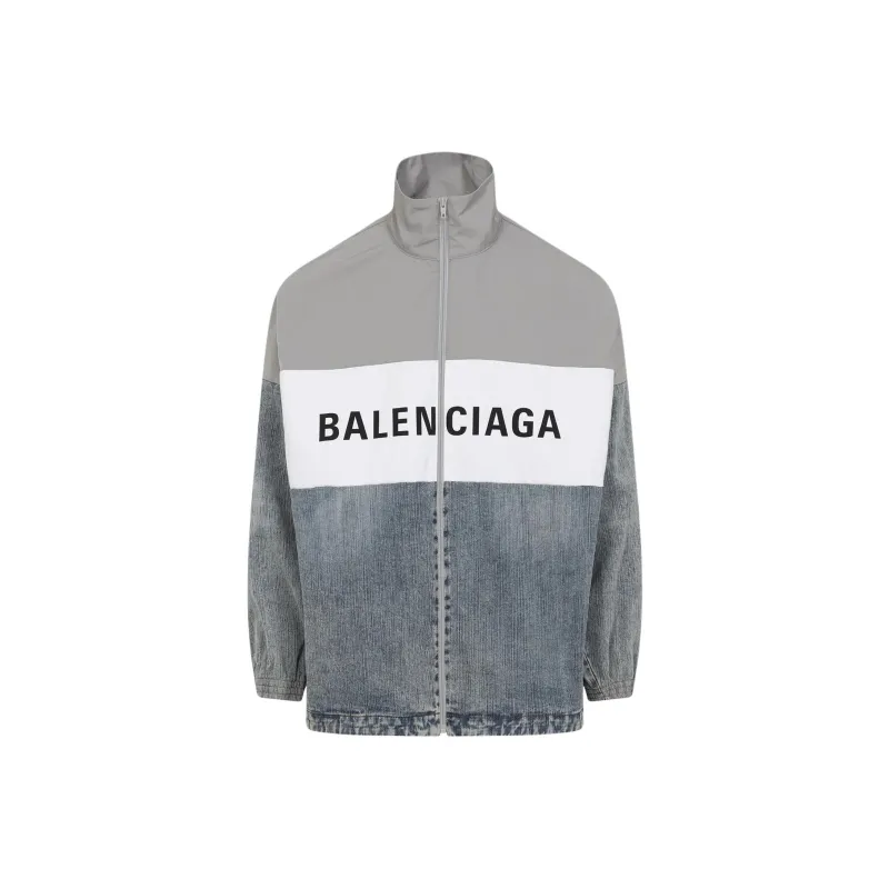 Balenciaga Logo printed Colour block Jacket-0