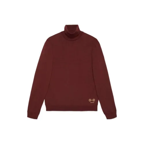GUCCI Logo print Roll neck Jumper