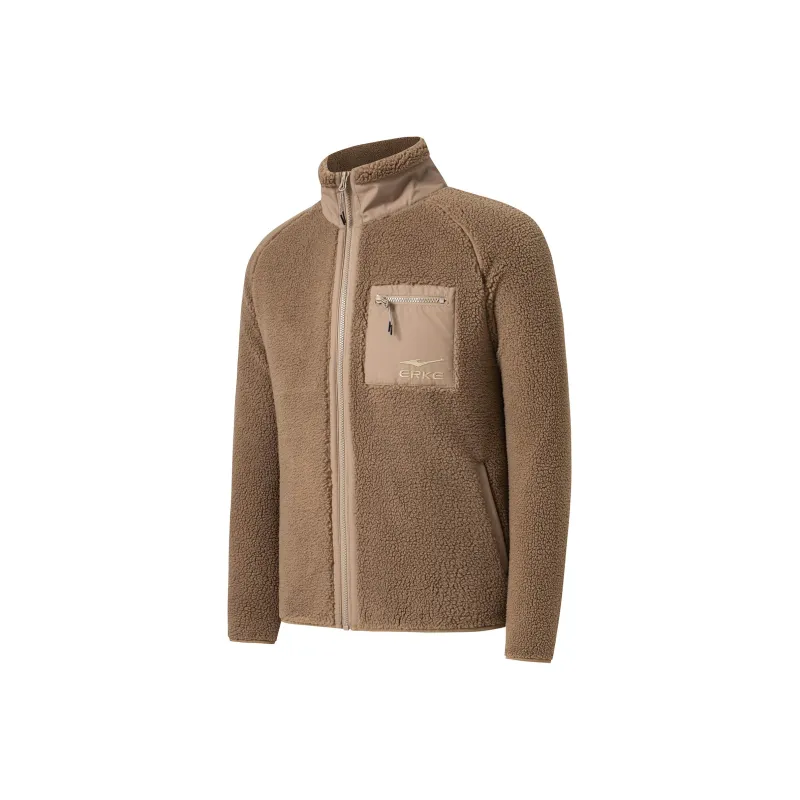 Erke Sweatshirts Men Latte Brown-0