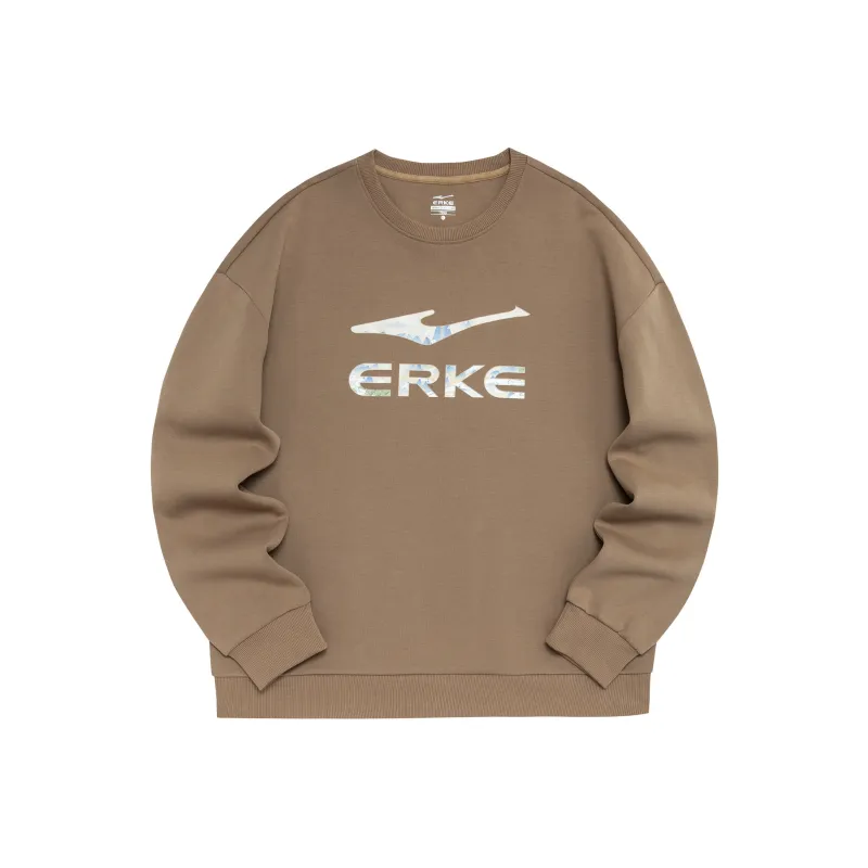 Erke Sweatshirts Men Latte Brown-0