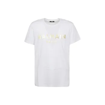 BALMAIN Gold Foil T Shirt