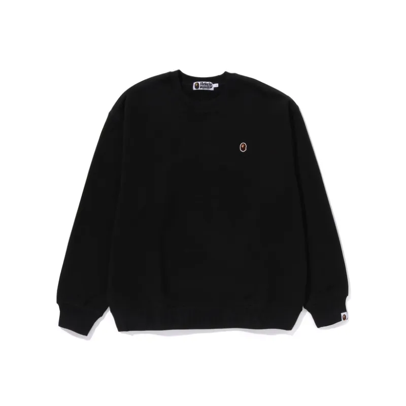 A BATHING APE Head One Point Crewneck-0